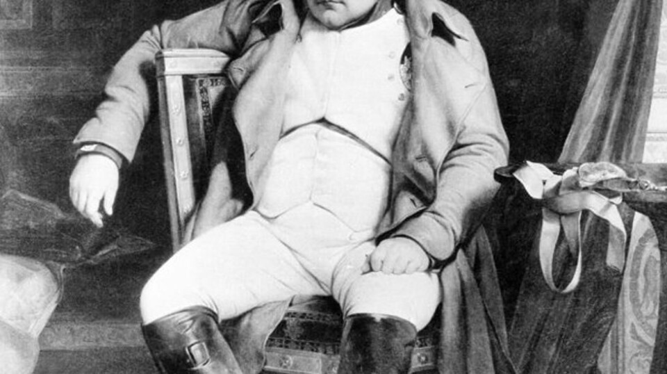 En lovbok signert av Napoleon Bonaparte ble solgt for 4,7 millioner kroner i Paris torsdag. Her er keiseren avbildet på udatert fotografi.