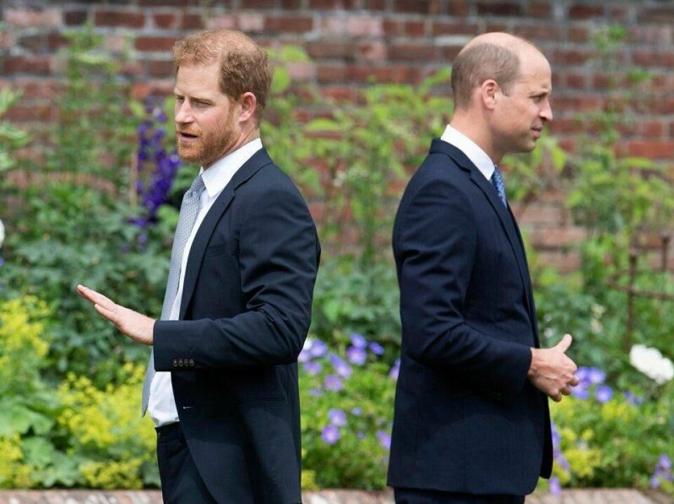 Prinsebrødrene William og Harry har angivelig hatt et dårlig forhold i flere år. Her avbildet i 2021. Prinsebrødrene William og Harry har angivelig hatt et dårlig forhold i flere år. Her avbildet i 2021. Foto: Dominic Lipinski / Pool Photo / AP / File / NTB