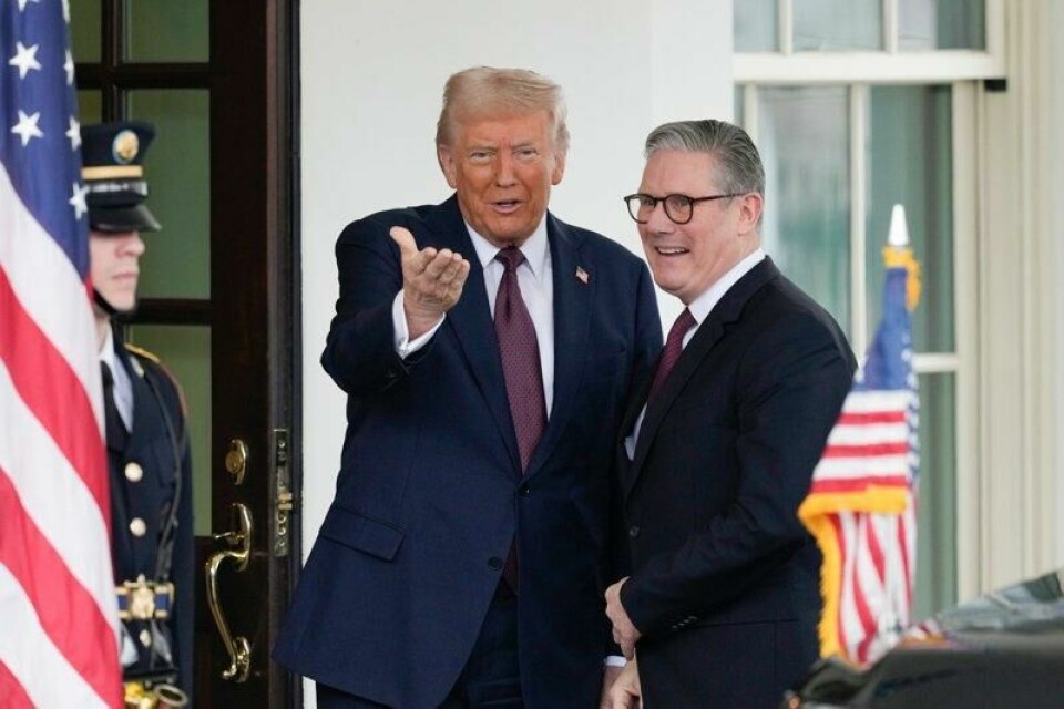 Donald Trump (til venstre) tok imot besøk av Keir Starmer torsdag.