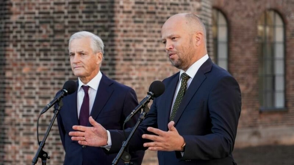 Statsminister Jonas Gahr Støre (Ap) og finansminister Trygve Slagsvold Vedum (Sp). / NTB Statsminister Jonas Gahr Støre (Ap) og finansminister Trygve Slagsvold Vedum (Sp). Foto: Thomas Fure / NTB Foto: Thomas Fure