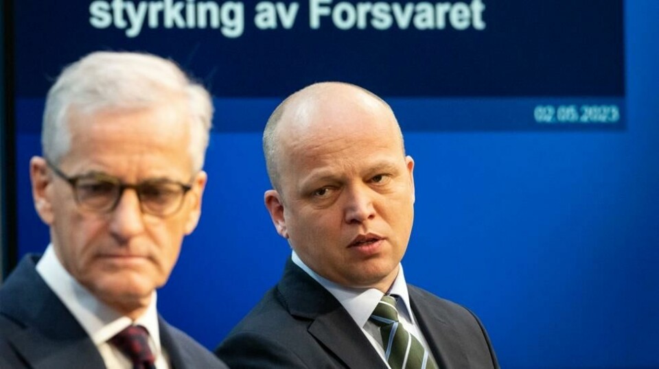 Statsminister Jonas Gahr Støre (Ap) og finansminister Trygve Slagsvold Vedum (Sp) har slitt tungt på meningsmålingene i lang tid.