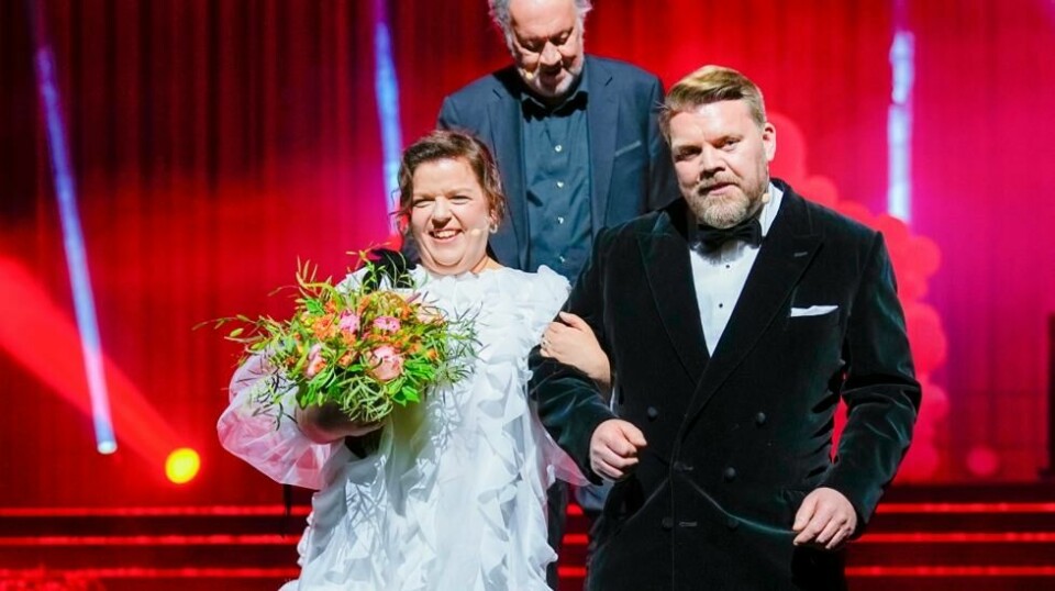 Bjørn Eidsvåg var seremonimester i «vielsen» av Tommy Johansen og Else Kåss Furuseth. Foto: Beate Oma Dahle / NTB