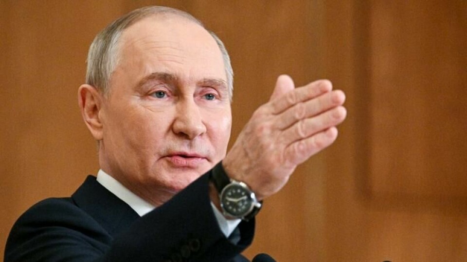 Vladimir Putin hevder at ingen former for utpressing mot Russland vil gi resultater. Foto: Ramil Sitdikov, Sputnik, Kremlin Pool Photo via AP Vladimir Putin hevder at ingen former for utpressing mot Russland vil gi resultater. Foto: Ramil Sitdikov, Sputnik, Kremlin Pool Photo via AP