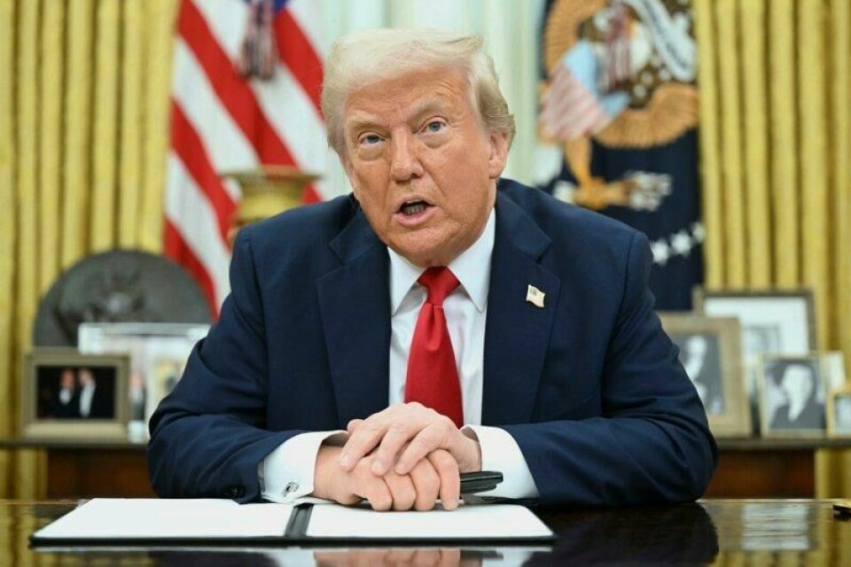 President Donald Trump i Det hvite hus mandag.