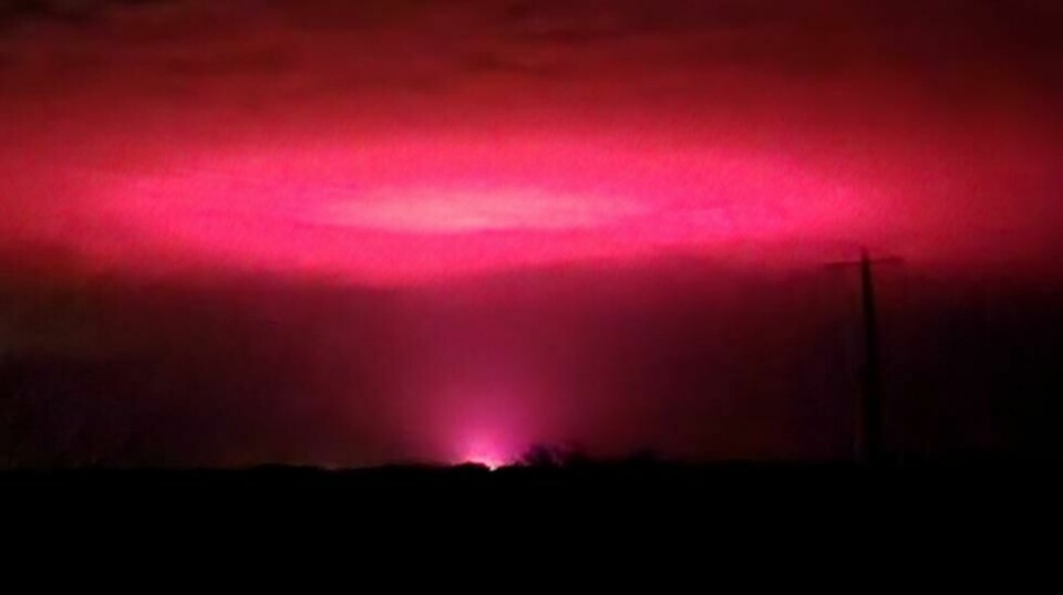 Slik så det ut over den australske byen Mildura tidligere denne uken. Foto: Instagram / Reuters / NTB