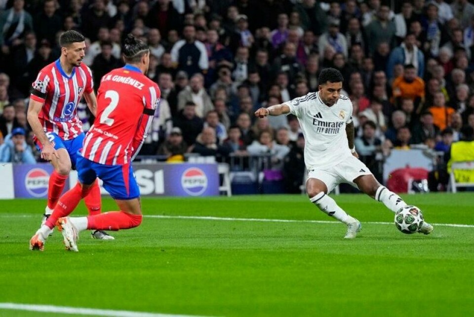 Rodrygo og Real Madrid trengte kun to minutter for å gå opp i ledelsen mot byrival Atlético.