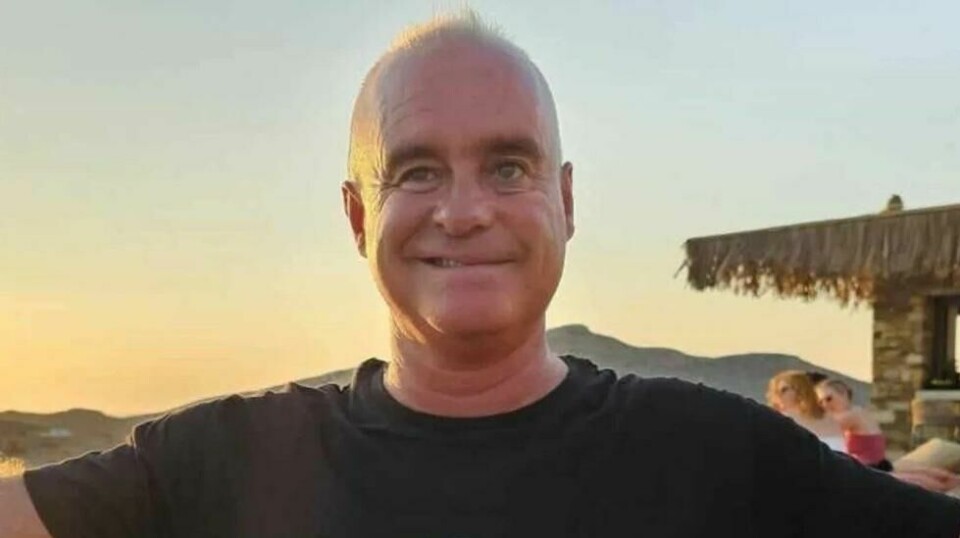 Den amerikanske turisten og pensjonerte politimannen, Albert Calibet (59), har vært savnet på den greske øya Amorgos siden tirsdag. (Foto frigitt av myndighetene på Amorgos i forbindelse med letingen).