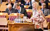 Lene Vågslid (Ap) under den muntlige spørretimen i Stortinget onsdag. Foto: Håkon Mosvold Larsen / NTB scanpix
