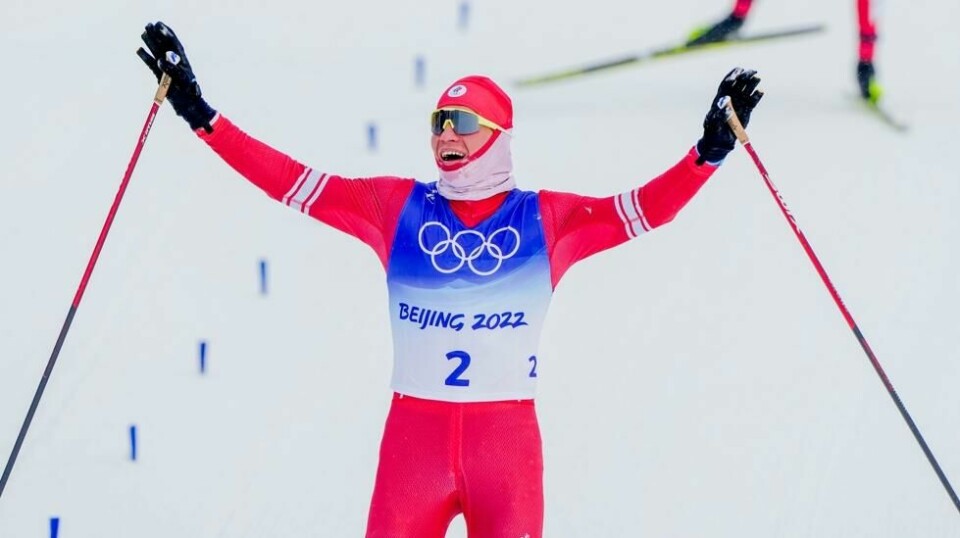 Aleksandr Bolsjunov tok gull under langrenn 30 km fristil for menn under vinter-OL i Beijing 2022.