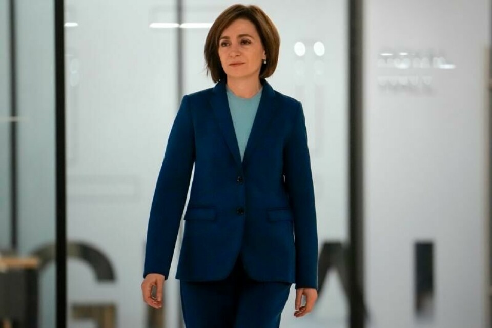 Moldovas president Maia Sandu.