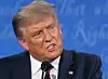 President Trump gikk til klare angrep på motdebattant Joe Biden under debatten natt til onsdag norsk tid. Trump avbrøt Biden flere ganger. Eirik Løkke i Civita tror dette var en bevisst strategi. Foto: Win Mcnamee / AFP