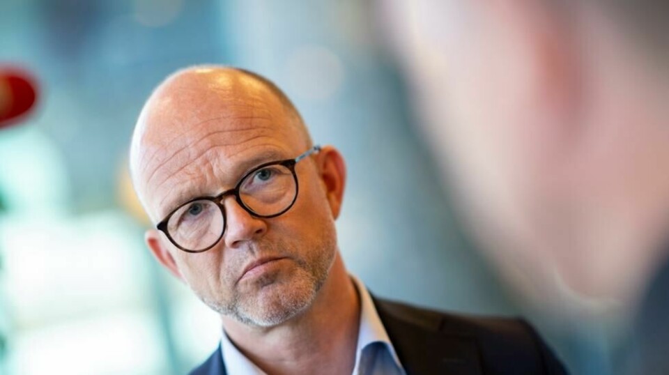 Mer tempo innen kraftutbyggingen, tettere tilknytning til EU og mer bruk av mulighetene innen kunstig intelligens. NHO-sjef Ole Erik Almlid har ønskelista klar foran NHOs årskonferanse. Foto: Cornelius Poppe / NTB