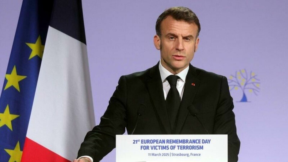 – Jeg ønsker å tro at USA vil stå ved vår side, men vi må være forberedt dersom det ikke lenger er tilfelle, sa Emmanuel Macron forrige uke. – Jeg ønsker å tro at USA vil stå ved vår side, men vi må være forberedt dersom det ikke lenger er tilfelle, sa Emmanuel Macron forrige uke. Foto: Teresa Suarez / AP