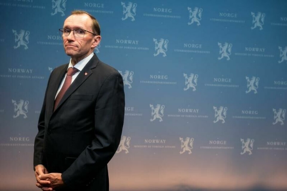 Utenriksminister Espen Barth Eide (Ap).