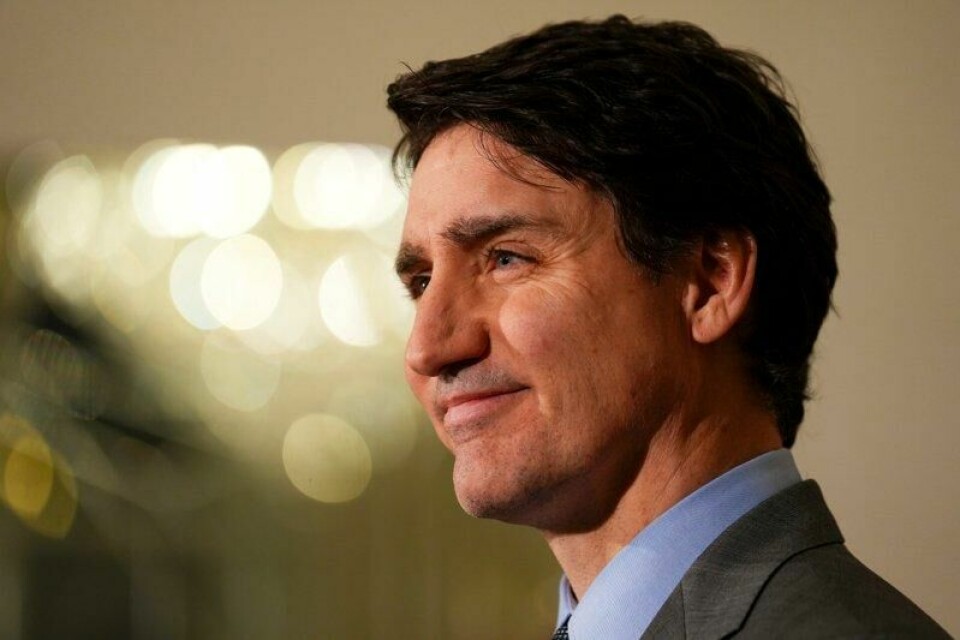 Canadas statsminister Justin Trudeau varsler 25 prosents toll på en rekke amerikanske varer som svar på USAs toll på 25 prosent på canadiske varer.