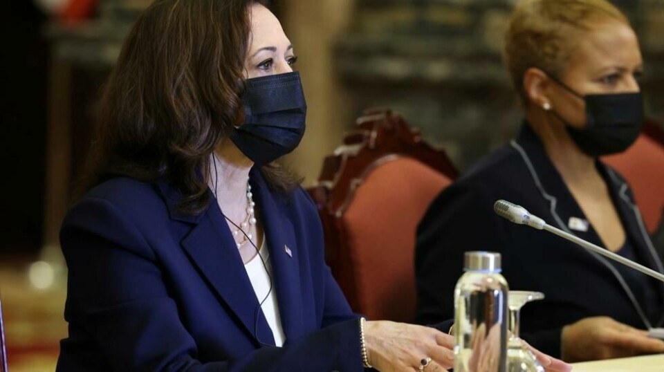 Kamala Harris kritiserte Kina hardt igjen. Foto: Evelyn Hockstein/Pool Photo via AP)
