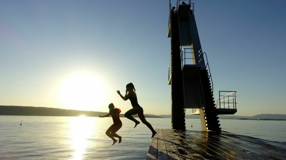 Årets sommervær har gitt gode badeforhold i Oslofjorden.