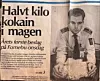 Steffen Eriksen har teke vare på gamle presseoppslag, som dette frå Asker og Bærums Budstikke på tidleg 90-tal. Foto: Foto: Asker og Bærums Budstikke
