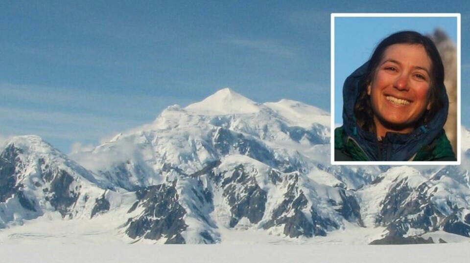I fire dager satt den argentinske klatreren fast på Canadas høyeste fjell Mount Logan, etter at to kraftige jordskjelv mandag utløste snøskred som blokkerte klatreruten. Nå er hun reddet. Foto: Wilimedia Commons.