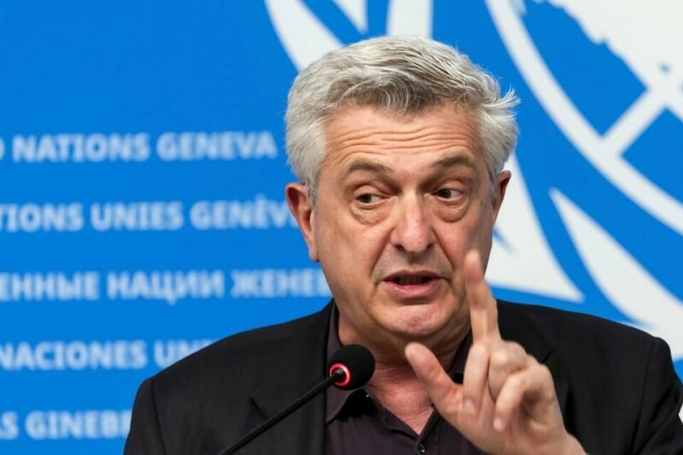 FNs høykommissær for flyktninger, Filippo Grandi, ber Vesten oppheve sanksjonene mot Syria etter at Basha al-Assads regime ble styrtet i desember. Arkivfoto: Salvatore Di Nolfi / Keystone / AP / NTB