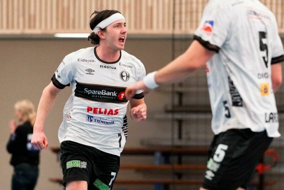 Elverums Kasper Thorsen Lien under siste serierunde mot Halden.