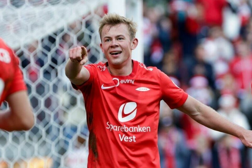 Aune Heggebø herjet for Brann mot Tromsø.
