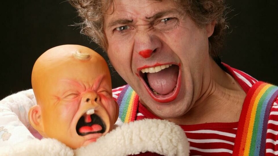 Klovnen Knut, i Knut Berntsens skikkelse. Foto: Privat