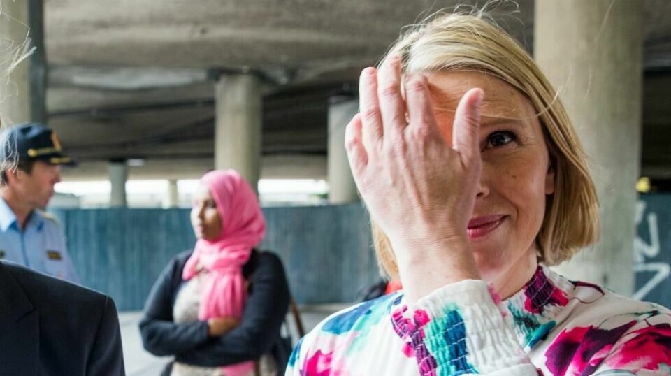Sylvi Listhaug under et besøk på Grønland i 2017.