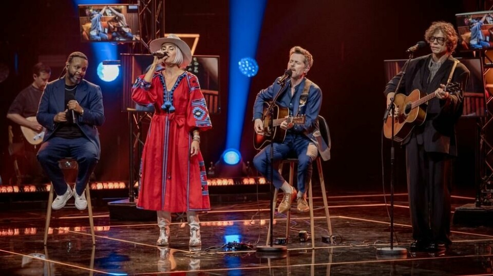 Mentorene Espen Lind, Ina Wroldsen, Yosef Wolde-Mariam og Jarle Bernhoft.
