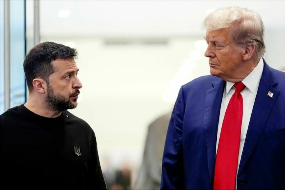 Ukrainas president Volodymyr Zelenskyj møtte Donald Trump i New York i fjor høst. Nå sier Trump at et nytt møte kanskje finner sted neste uke.