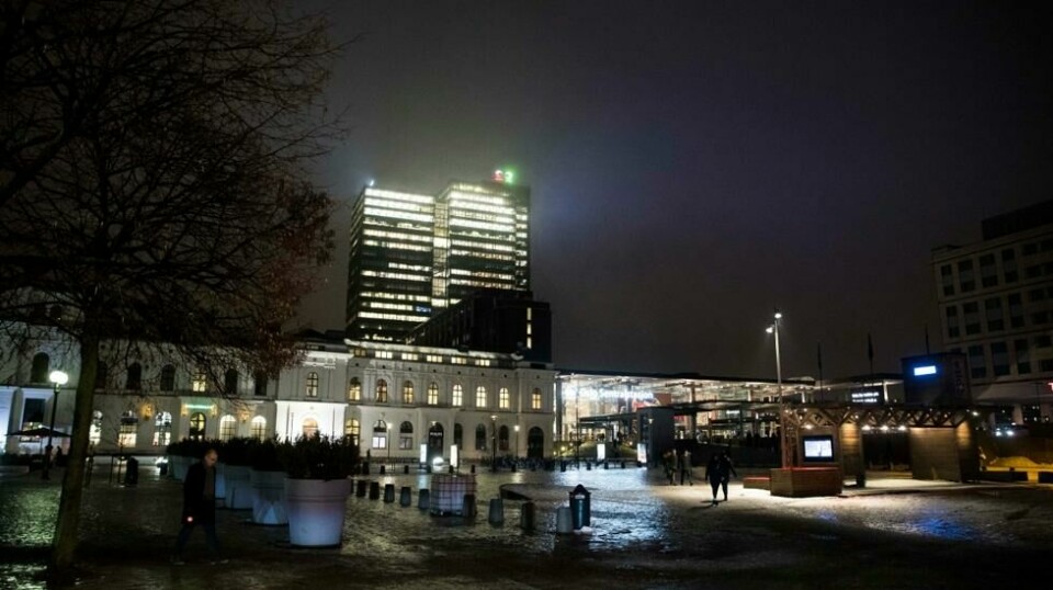 Oslo Sentralstasjon med Postgirobygget bak. Illustrasjonsfoto: Foto: Terje Pedersen / NTB Scanpix.