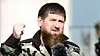 Russia Ramzan Kadyrov, leader of the Russian province of Chechnya gestures speaking to about 10,000 troops in Chechnya's regional capital of Grozny, Russia, Tuesday, March 29, 2022. (AP Photo)