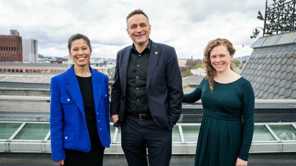Partileder Arild Hermstad er nominert på topp i Oslo, etterfulgt av nestleder Ingrid Liland. Her sammen med Lan Marie Berg.