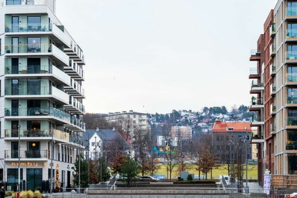 Boliger i Bjørvika og Gamlebyen i Oslo. Illustrasjonsfoto: Håkon Mosvold Larsen / NTB