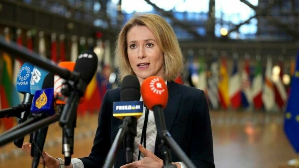 EUs utenrikssjef Kaja Kallas leder møtet når EUs utenriksministre kommer sammen i Brussel mandag. Da vil hun legge et konkret forslag om økt Ukraina-støtte på bordet. EUs utenrikssjef Kaja Kallas leder møtet når EUs utenriksministre kommer sammen i Brussel mandag. Da vil hun legge et konkret forslag om økt Ukraina-støtte på bordet. Foto: AP / NTB