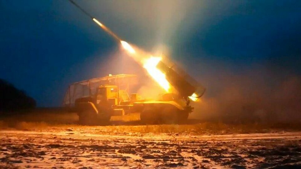 Russisk rakettartilleri i Kursk tidligere i år.