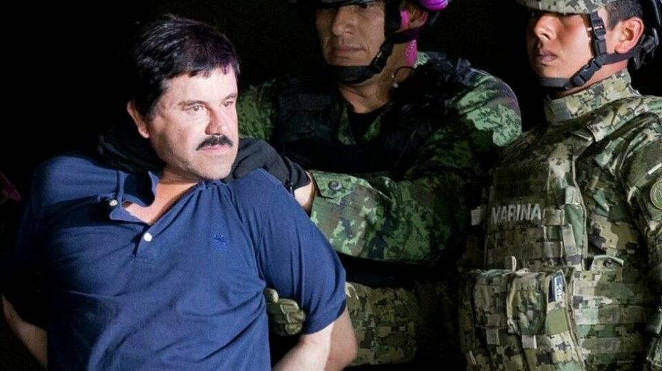 Los Alegres del Barranco har også skrevet en låt om kartellederen Joaquín «El Chapo» Guzmán (bildet).
