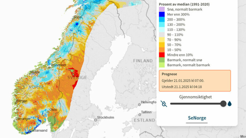 I fem dager på rad har det vært døgntemperaturer over null i høyfjellet i Sør-Norge.
