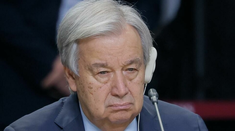 FNs generalsekretær António Guterres ser ikke med blide øyne på Israels UNRWA-vedtak. Foto: Maxim Shemetov / AP / NTB