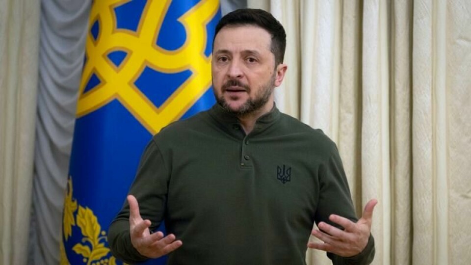 Ukrainas president Volodymyr Zelenskyj Kyiv mandag.