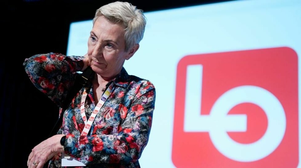 Ikke uventet gir LO-leder Peggy Hessen Følsvik Høyre det glatte lag etter nyheten om at partiet ønsker å mer enn halvere fagforeningsfradraget. Foto: Terje Pedersen / NTB