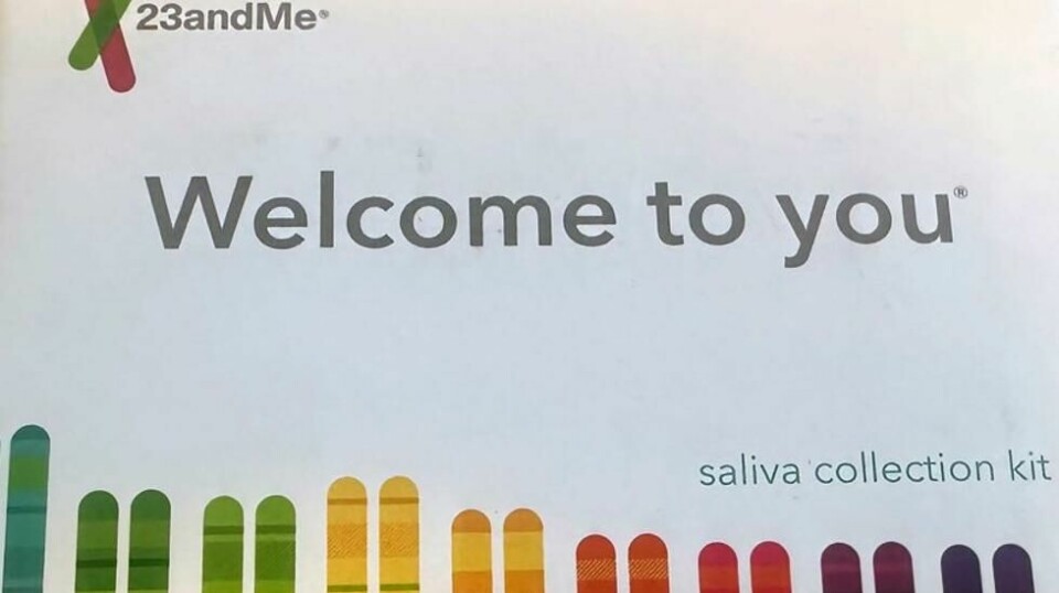 Et testsett fra 23andme.