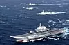 YPPER SEG: Hangarskipet Liaoning, her i Sør-Kinahavet, har seilt tett opp til grensa mellom kinesisk og taiwansk farvann. Foto: å© China Stringer Network / Reut / Reuters