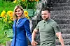 Ukrainian President Zelenskiy visits Sweden Ukrainian President Volodymyr Zelenskiy and First Lady Olena Zelenska are seen at Stenhammar Palace during the presidential couple's state visit to Sweden, in Flen, Sweden August 19, 2023. Jonas Ekstromer/TT News Agency/via REUTERS ATTENTION EDITORS - THIS IMAGE WAS PROVIDED BY A THIRD PARTY. SWEDEN OUT. NO COMMERCIAL OR EDITORIAL SALES IN SWEDEN.