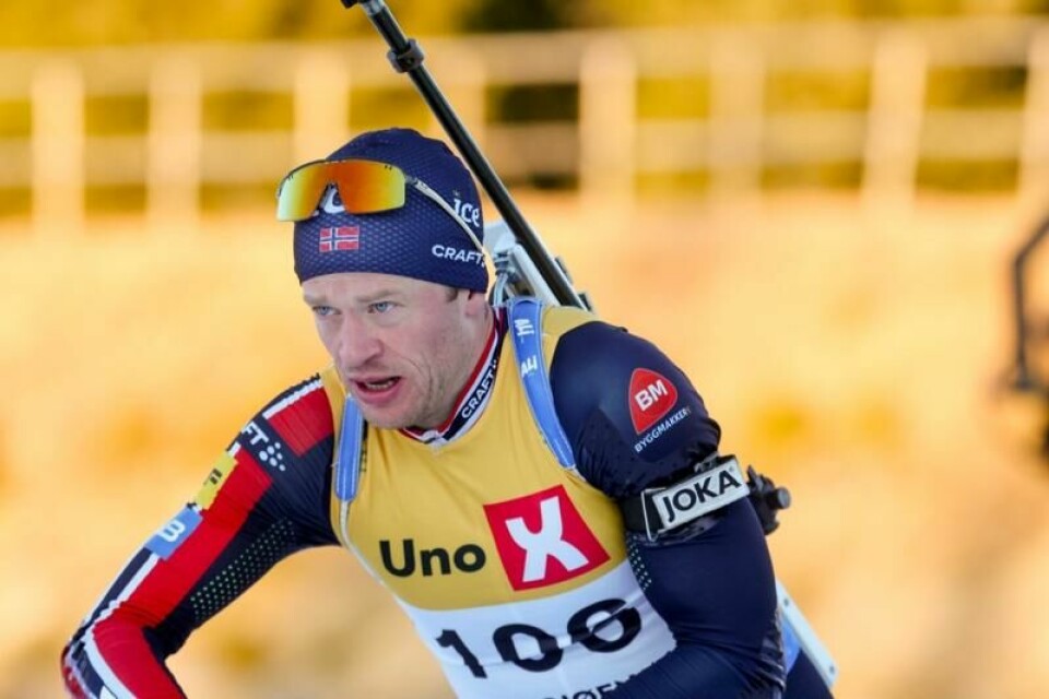 Tarjei Bø avbildet på Sjusjøen i november.