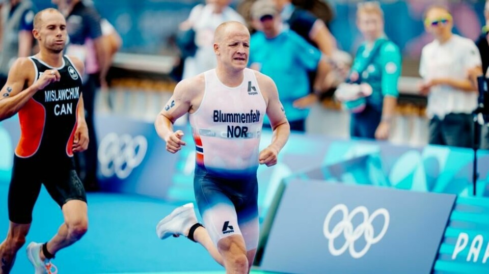 Kristian Blummenfelt i aksjon under triatlonøvelsen i OL tidligere i år. Foto: Stian Lysberg Solum / NTB