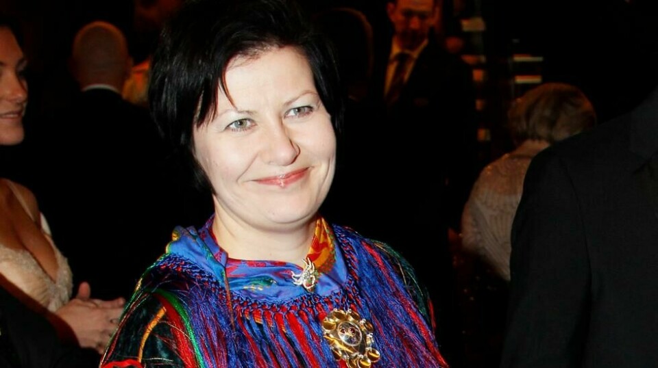 SAMENES PRESIDENT? Helga Pedersen, her under en Nobelmiddag i 2011, går fra Stortinget til Sametinget - og til sin hjembygd Vestertana.