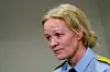 Politimester Cecilie Lillaas-Skari møtte pressen etter at fire personer, deriblant en politiansatt i Øst politidistrikt, ble funnet døde i et hus i Skogbygda i Nes tirsdag formiddag. Foto: Fredrik Varfjell / NTB