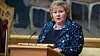 Statsminister Erna Solberg under trontaledebatten i Stortinget 2018. Foto: Terje Pedersen / NTB scanpix