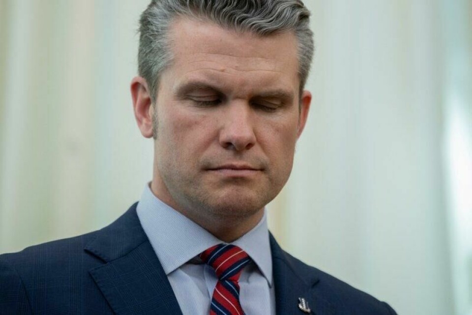 USAs forsvarsminister Pete Hegseth. USAs forsvarsminister Pete Hegseth. Foto: Reuters